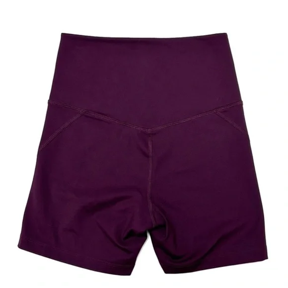 Girlfriend Collective high rise plum bike shorts Xs - Picture 2 of 8